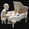 "Build a Pianist" Wood Timber Kit